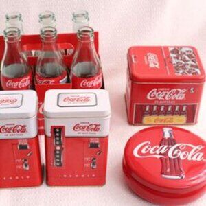Coca Cola Tin and Bottle Lot